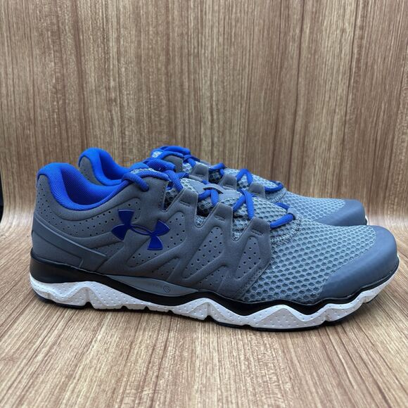 Under Armour UA Micro‎ G Engage Gray Blue Metallic Size 14 Running Sneakers NEW